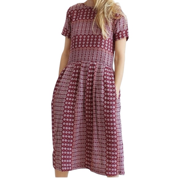 ❤️ SOLD ❤️ ace&jig Laurel Dress in Sable / Spree Large Midi - Picture 2 of 11